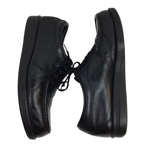 Red Wing Shoes Black Leather Oxford ANSI Safety Shoes Womens 8.5D Moc Toe - Picture 4 of 10